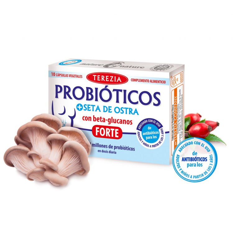 PROBIÓTICOS + SETA DE OSTRA 10 cápsulas