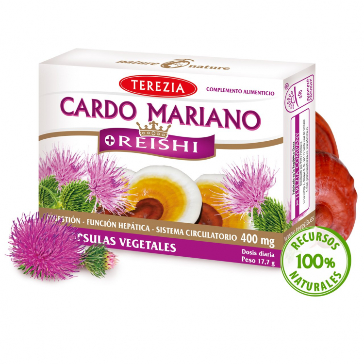 CARDO MARIANO + REISHI 60 cápsulas