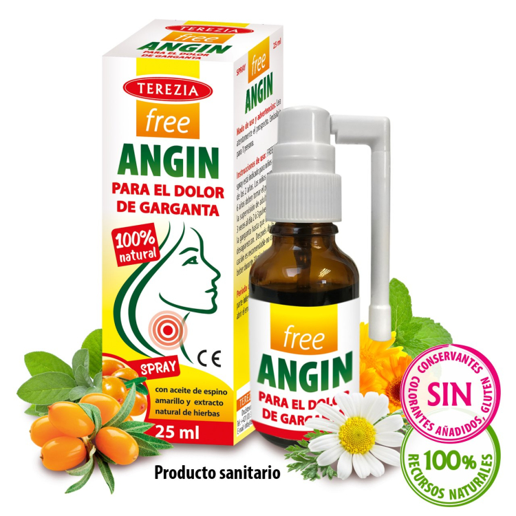 freeANGIN PARA EL DOLOR DE GARGANTA 25 ml